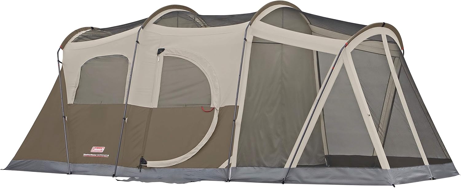 Coleman WeatherMaster Tent with Screened Porch, Weatherproof 6-Person Tent with Screen Room, Rainfly & Carry Bag Included - Image 2